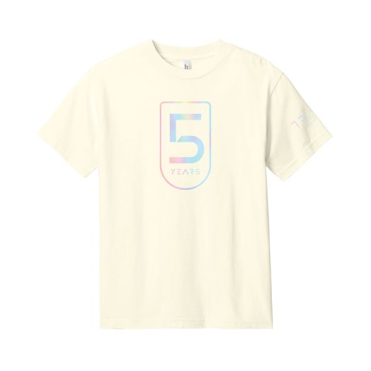 5 Year Unisex Heavyweight T-Shirt