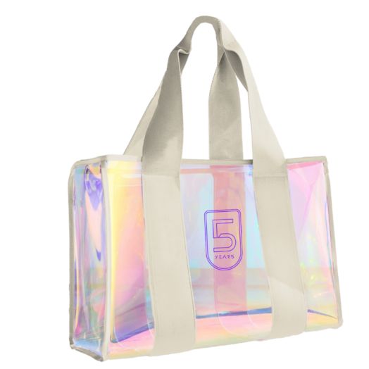 5 Year Iridescent Vinyl Tote